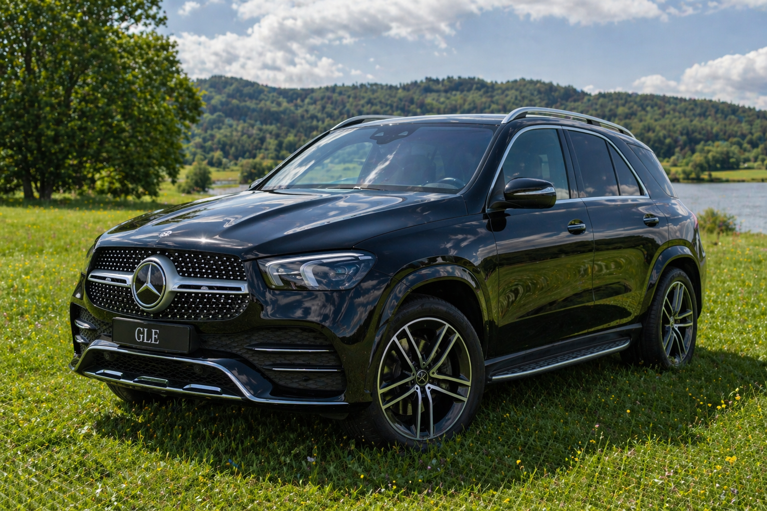 Mercedes GLE vorher – original schwarz